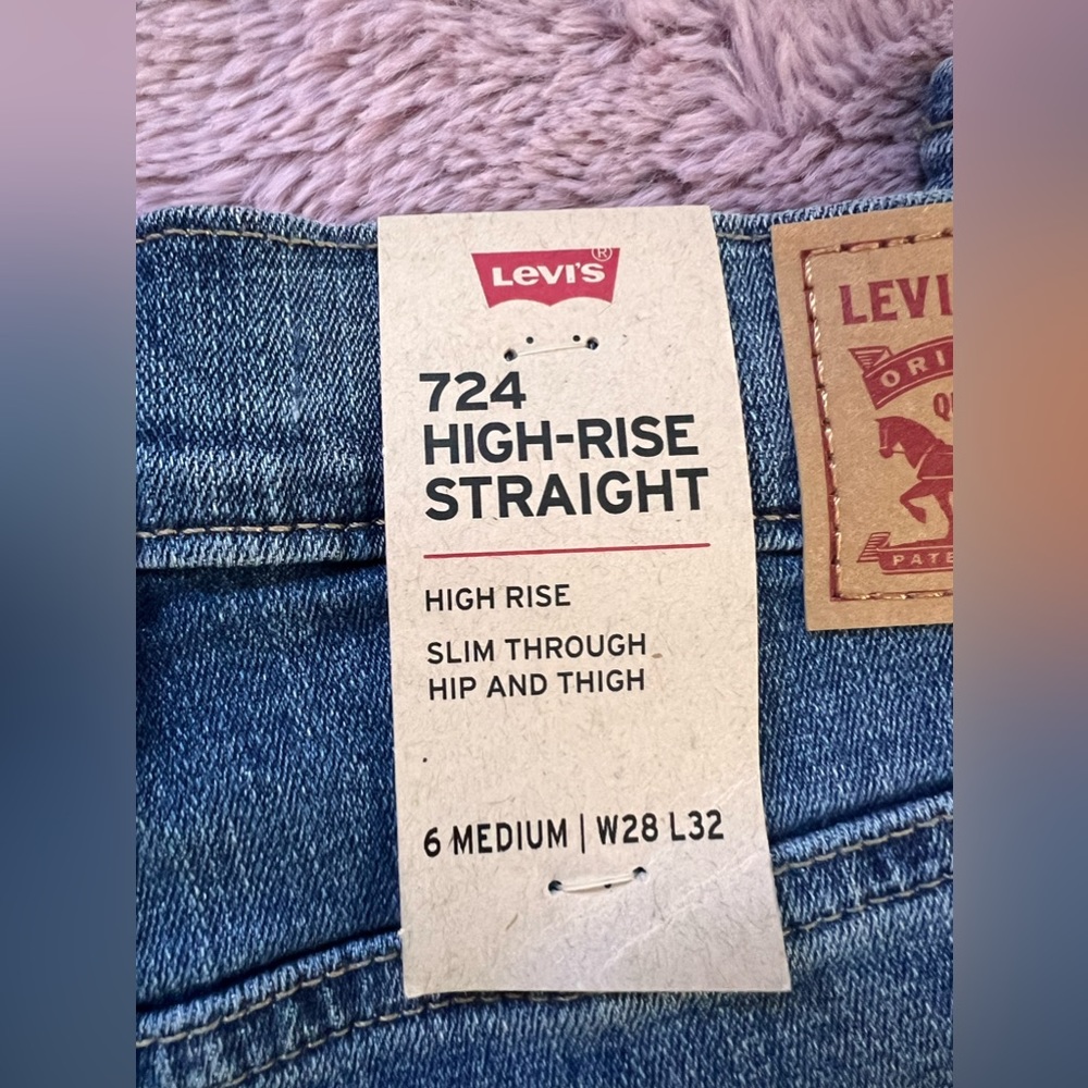 NWT Levi’s High rise straight jeans - Picture 7 of 10